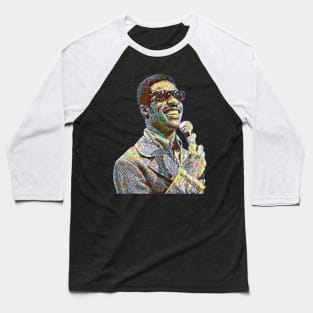 Stevie Wonder Mosaic Baseball T-Shirt